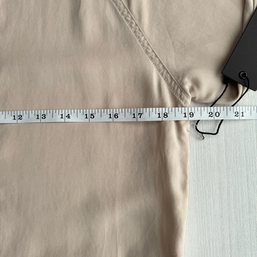 Forever 21 Longline Utility Jacket Beige Lyocell S‎ Lightweight Casual